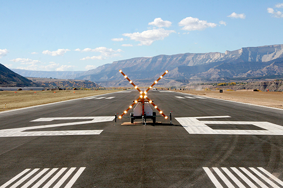 Rifle Airport sign